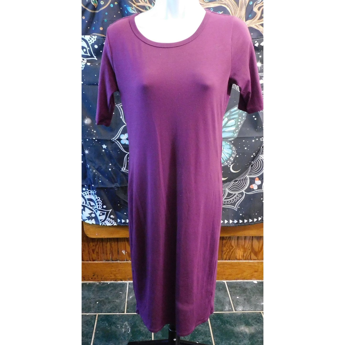 LuLaRoe Purple Midi Length Casual Dress
