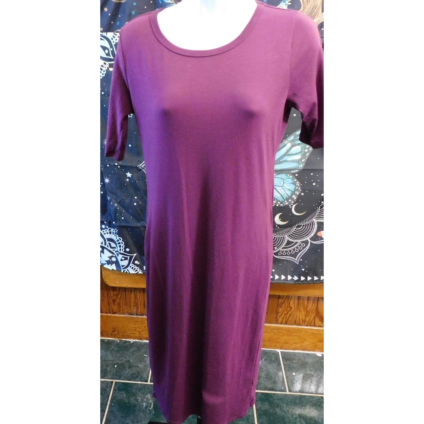 LuLaRoe Purple Midi Length Casual Dress
