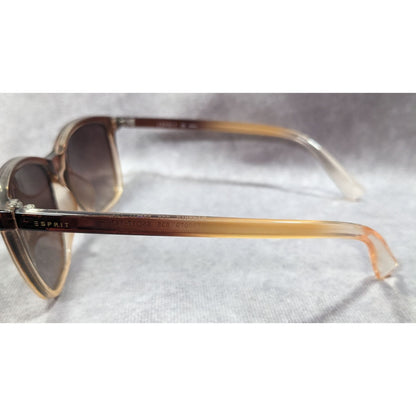 Esprit Brown Fade Retro Square Casual Sunglasses