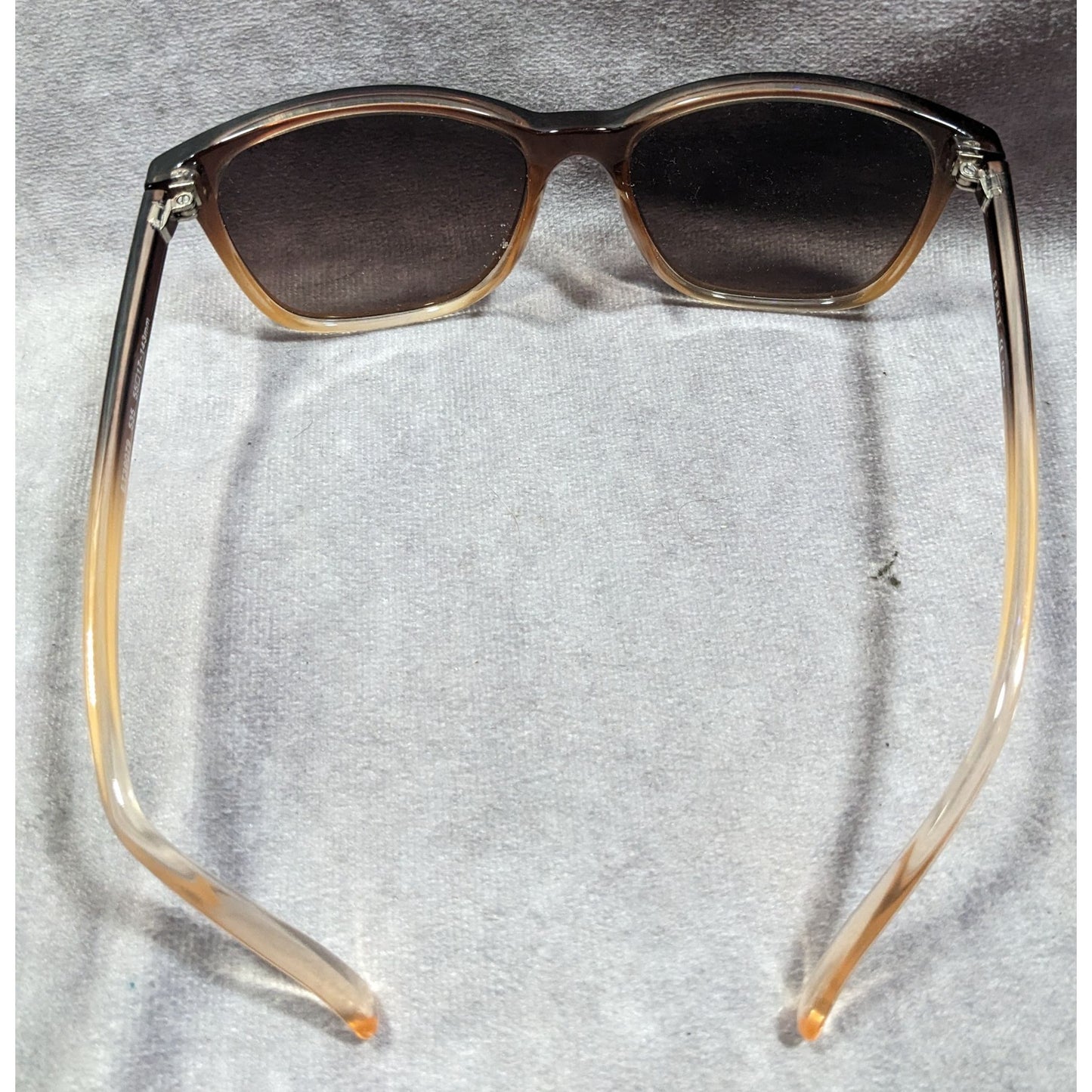 Esprit Brown Fade Retro Square Casual Sunglasses