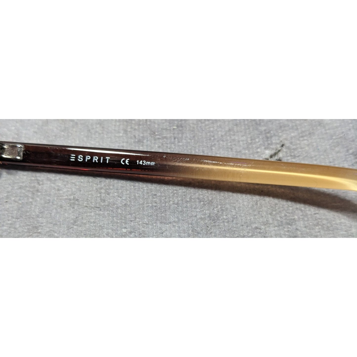 Esprit Brown Fade Retro Square Casual Sunglasses