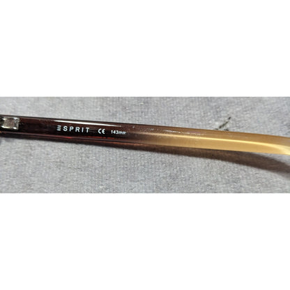 Esprit Brown Fade Retro Square Casual Sunglasses