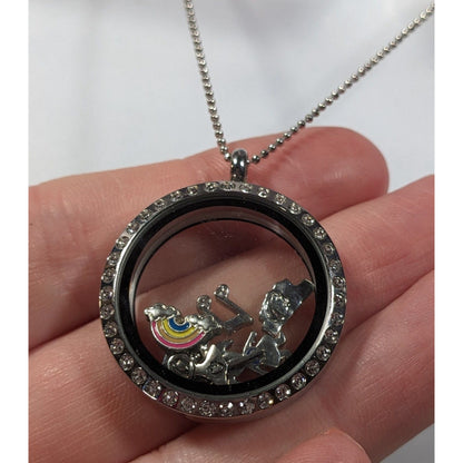 Origami Owl Daughter Dance Floating Locket Charm Necklace