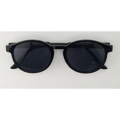 Drata Gothic Retro Round Black Sunglasses