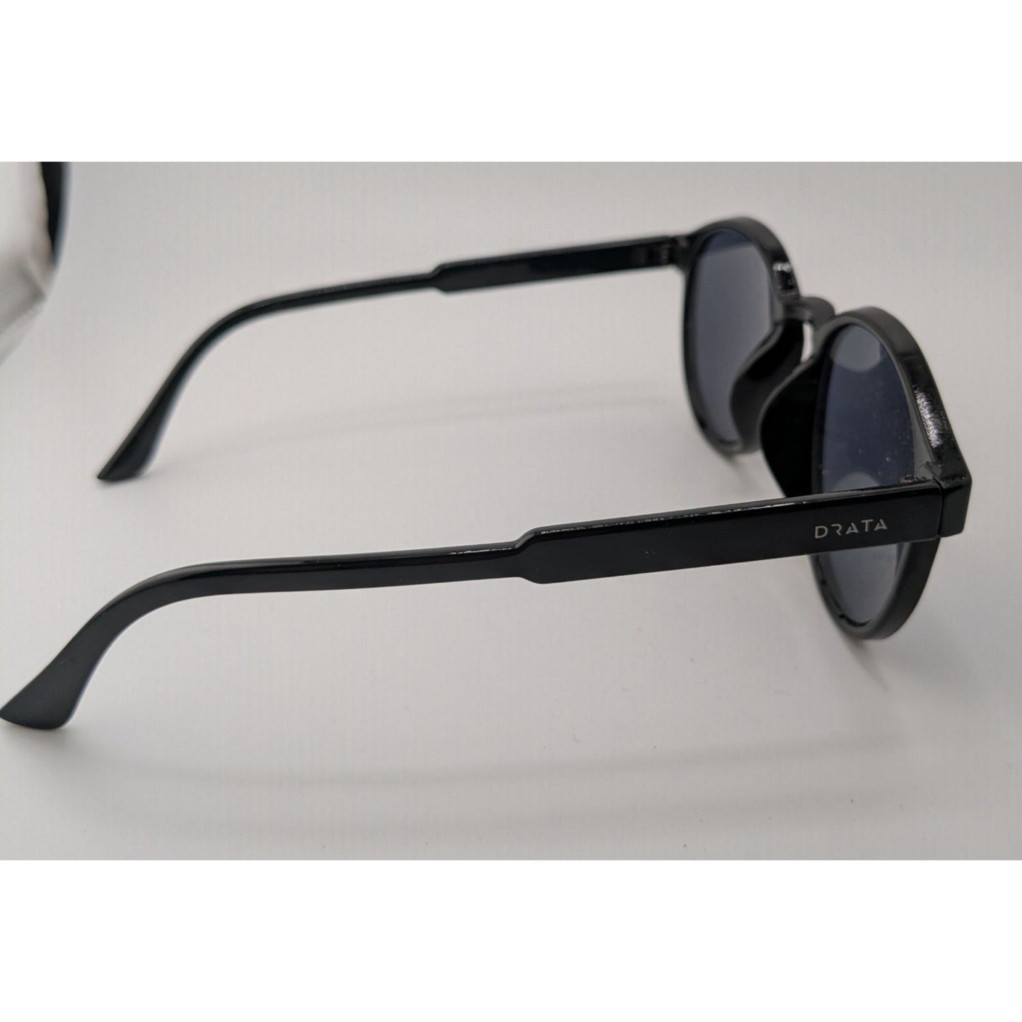 Drata Gothic Retro Round Black Sunglasses