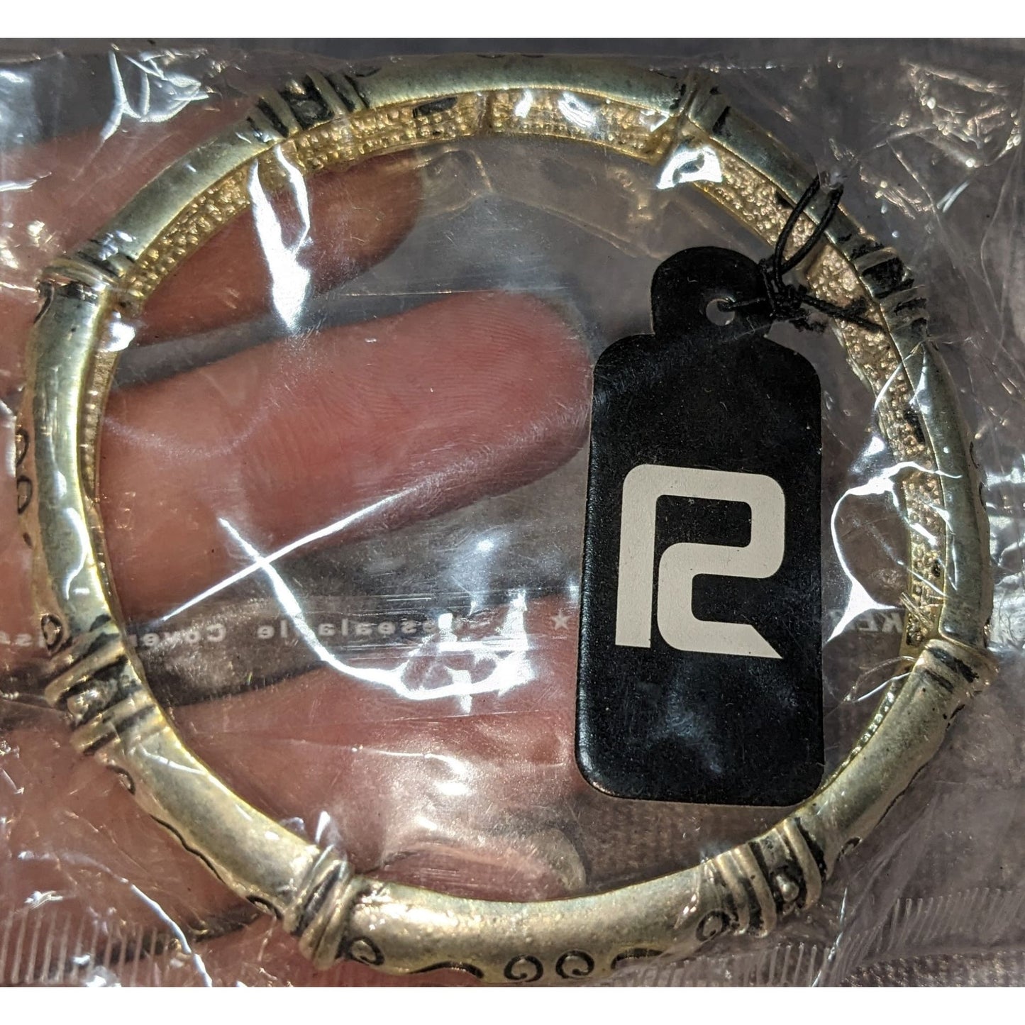 Boho Tribal Argento R2 Silver Tone Etched Stretch Bangle Bracelet