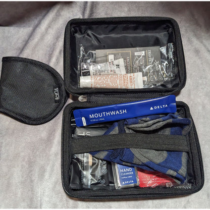 Tumi For Delta Hard Case Toiletry Case With Goodies