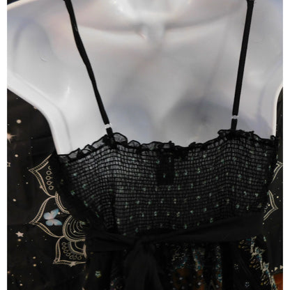 Pinky Vintage Paisley Boho Fairy Handkerchief Hem Top