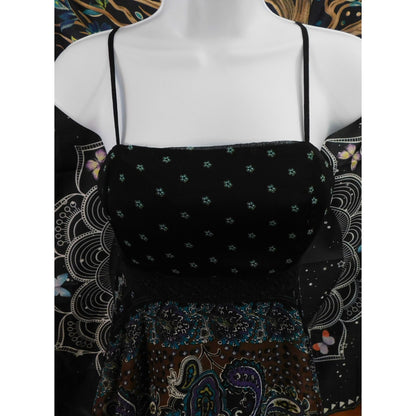 Pinky Vintage Paisley Boho Fairy Handkerchief Hem Top