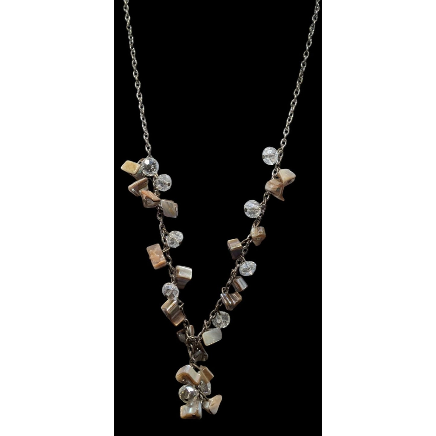 Fantasy Mermaidcore Shell Chip Y Drop Necklace