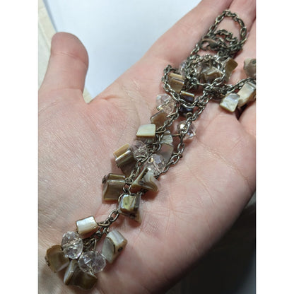 Fantasy Mermaidcore Shell Chip Y Drop Necklace