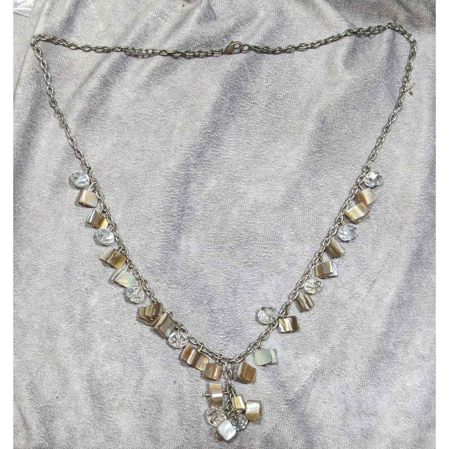 Fantasy Mermaidcore Shell Chip Y Drop Necklace