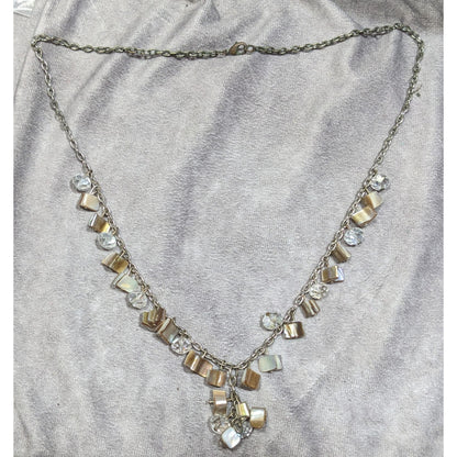 Fantasy Mermaidcore Shell Chip Y Drop Necklace