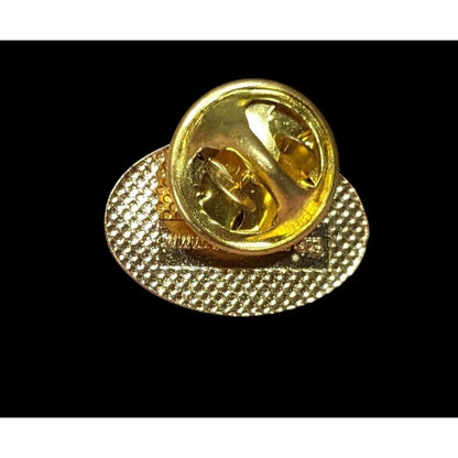 Carmel Woman's Club Gold Tone Lapel Pin Oval Shape