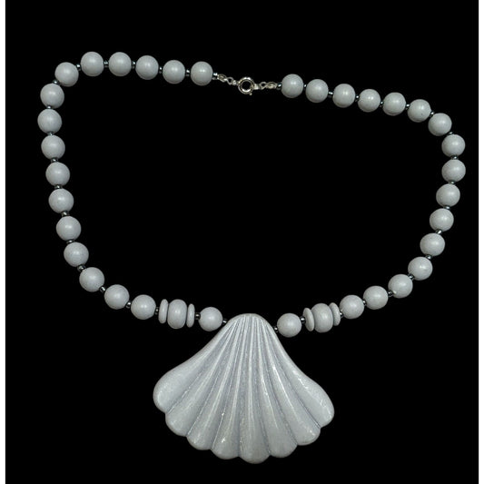 Vintage Greys Mermaidcore Beaded Pendant Necklace