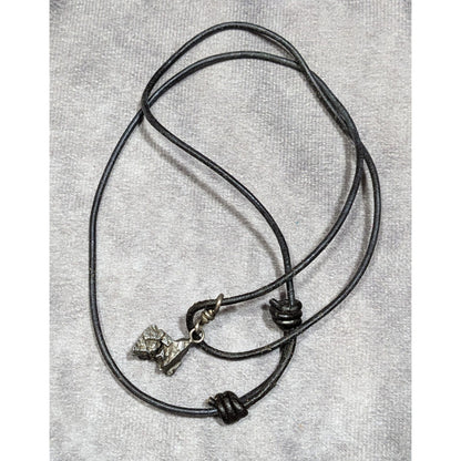 Unique Abstract Meteorite Chip Pendant Necklace