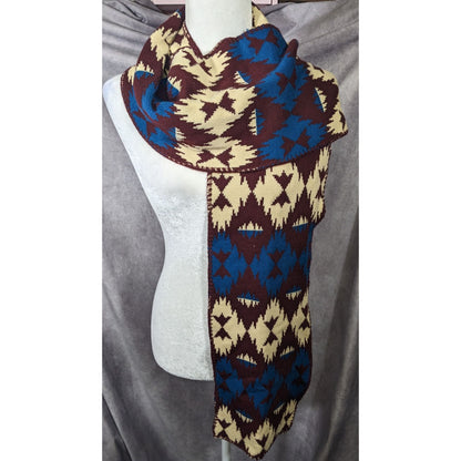 Pendleton Merino Wool Knit Southwestern Pattern Scarf