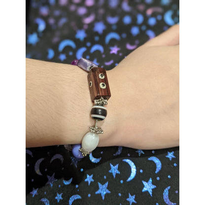 Small Purple Glass Beaded Children's Bracelet