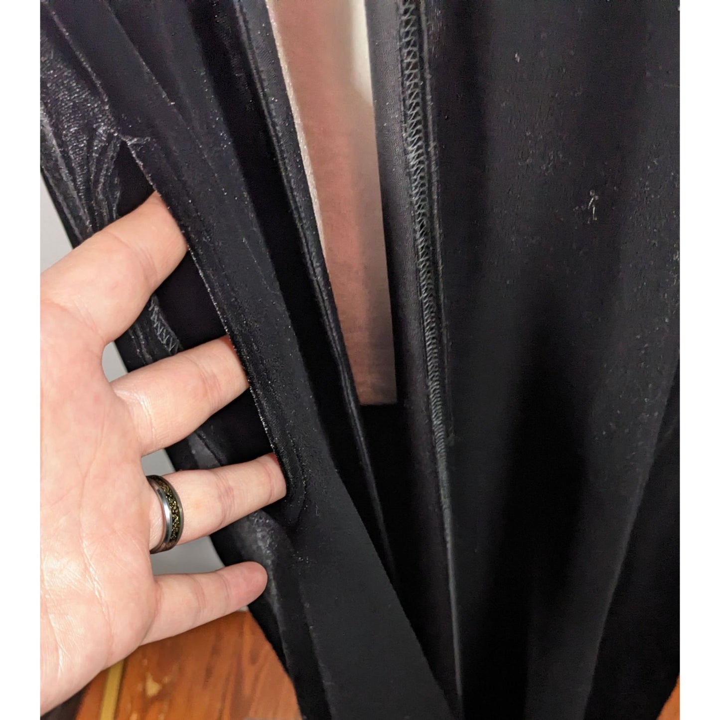 Vintage Gothic Jeffrey & Dara Evenings By Tom Barra Velvet Hooded Cloak With Faux Fur Trimmed Hood