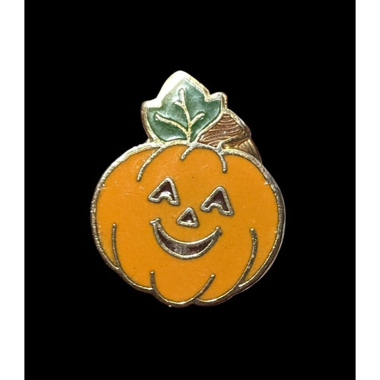 Vintage 80s Halloween Jack O Lantern Pin by Hallmark