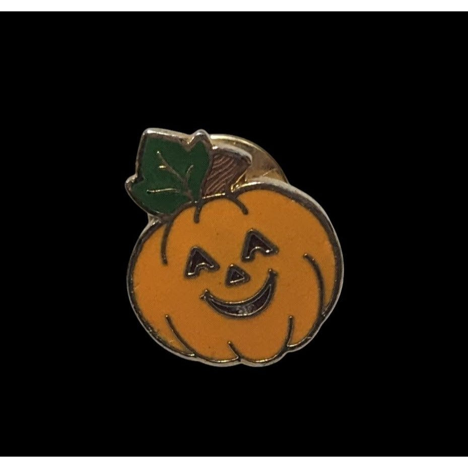 Vintage 80s Halloween Jack O Lantern Pin by Hallmark