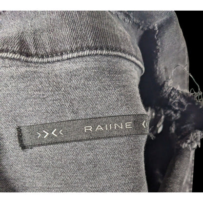 Raiine Black Distressed Denim Malibu Jacket