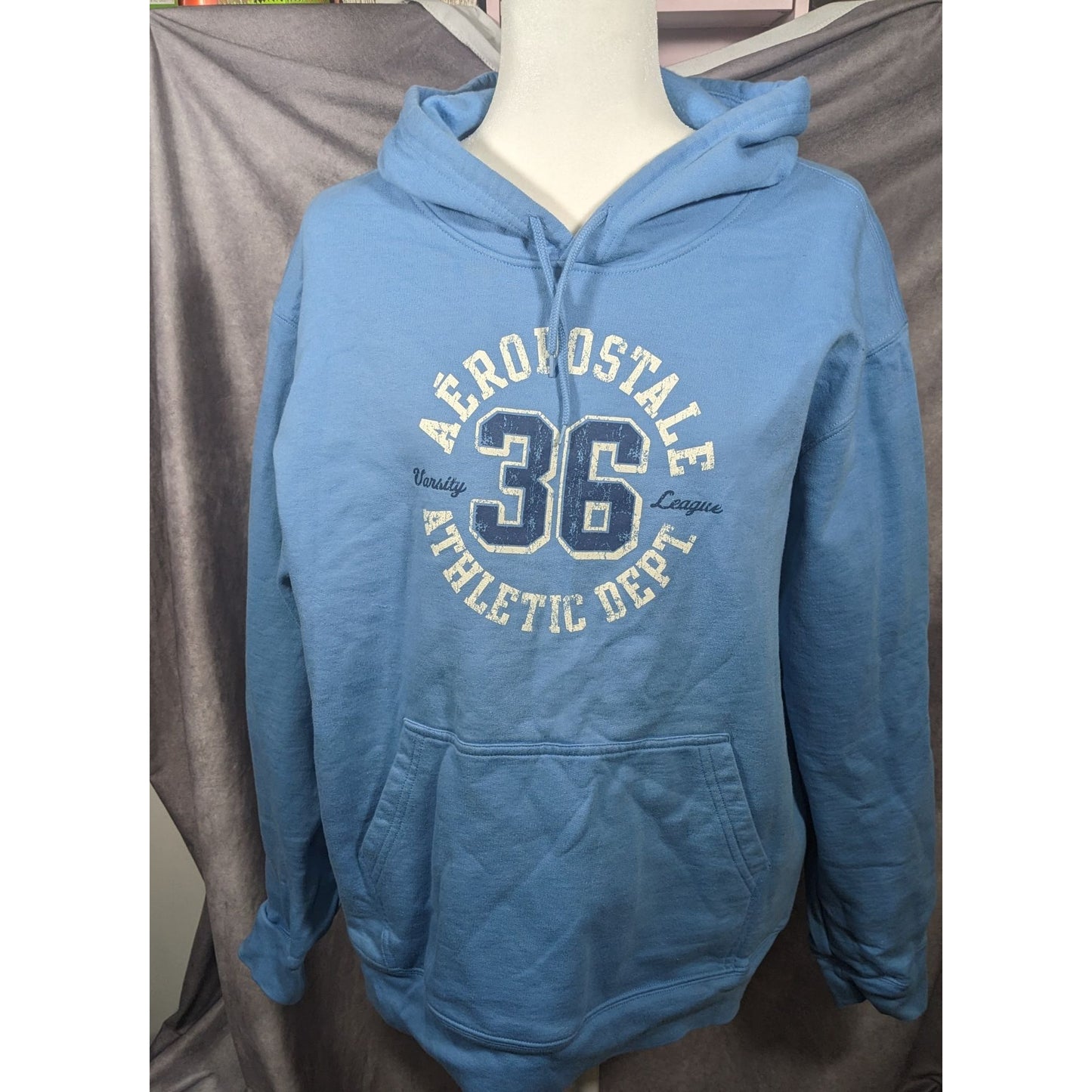 Vintage Blue Aeropostale Fleece Lined Hoodie