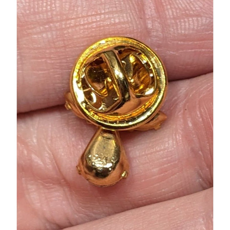 Vintage September Birthday Angel Lapel Pin