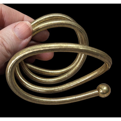 Ross + Simmons 18K Gold Over Sterling 4 in 1 Flexible Snake Bracelet/Necklace