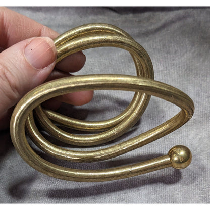 Ross + Simmons 18K Gold Over Sterling 4 in 1 Flexible Snake Bracelet/Necklace