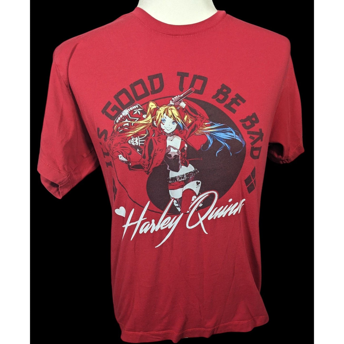DC Batman Anime Harley Quinn Good To Be Bad Shirt Size Small