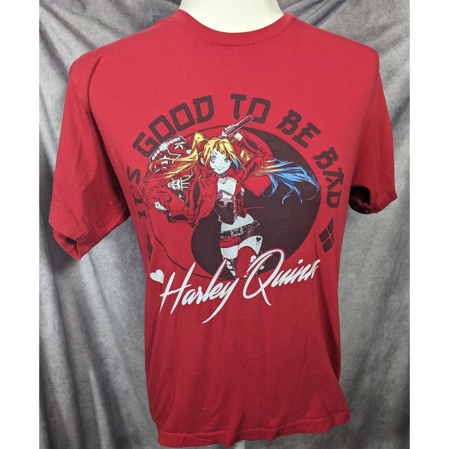 DC Batman Anime Harley Quinn Good To Be Bad Shirt Size Small