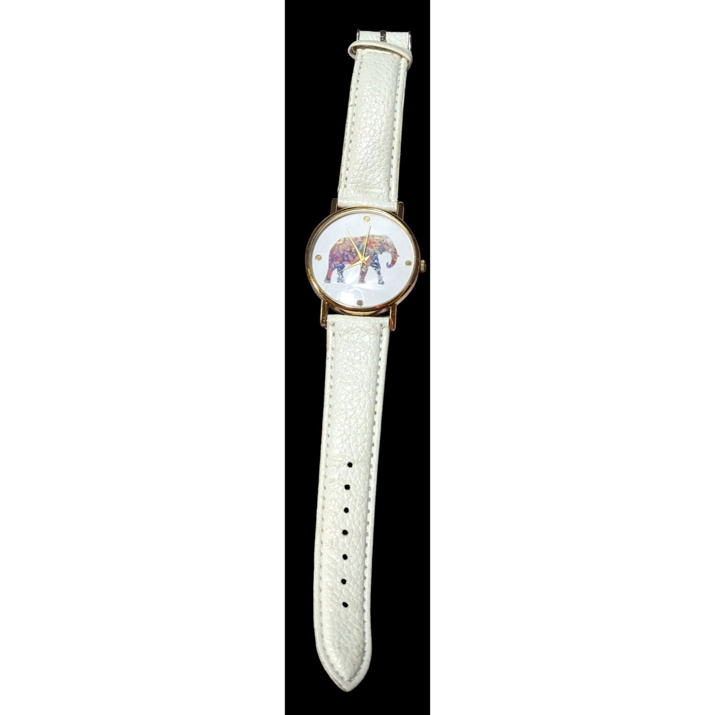 Bohemian Rainbow Floral Elephant Wrist Watch