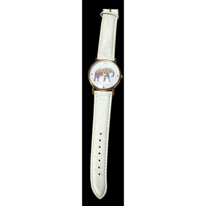 Bohemian Rainbow Floral Elephant Wrist Watch