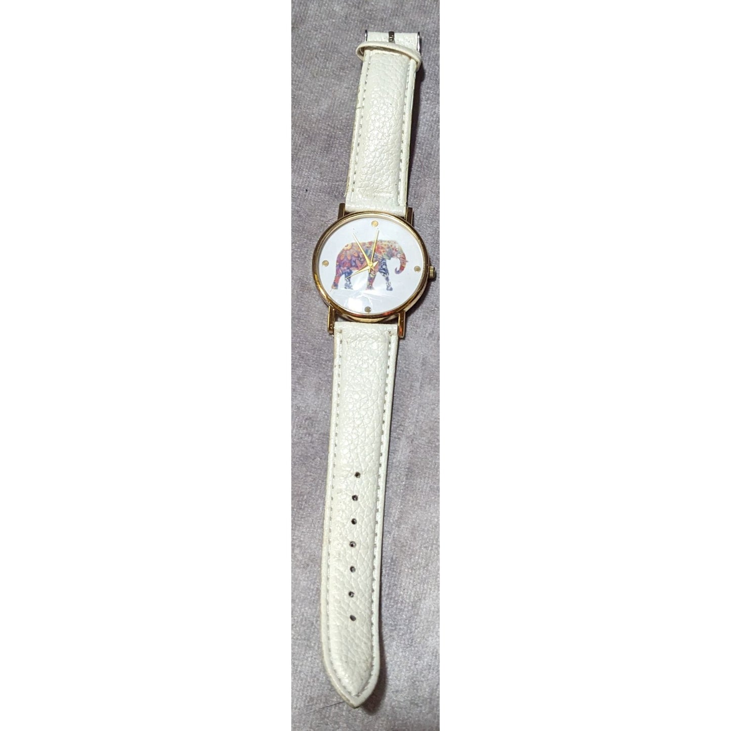 Bohemian Rainbow Floral Elephant Wrist Watch