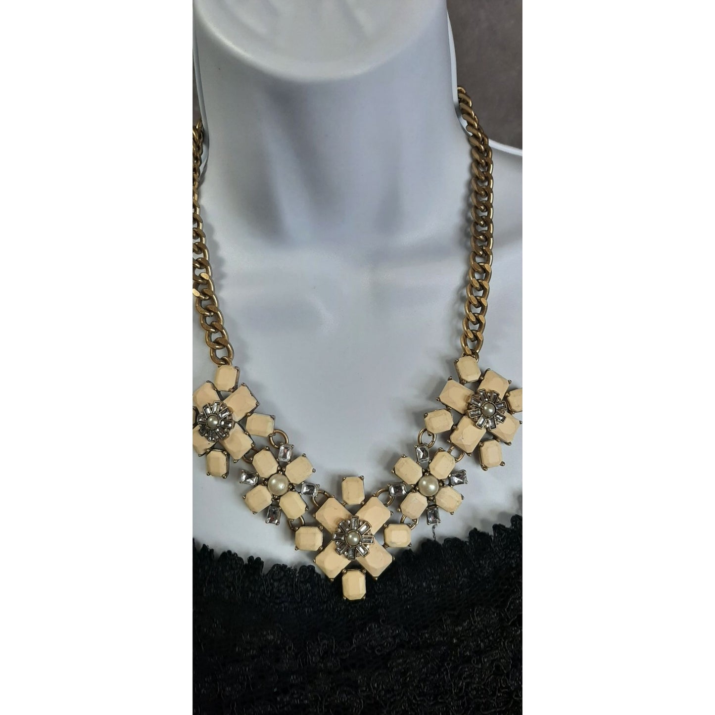 J. Crew Y2K Floral Statement Necklace