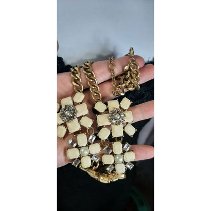 J. Crew Y2K Floral Statement Necklace