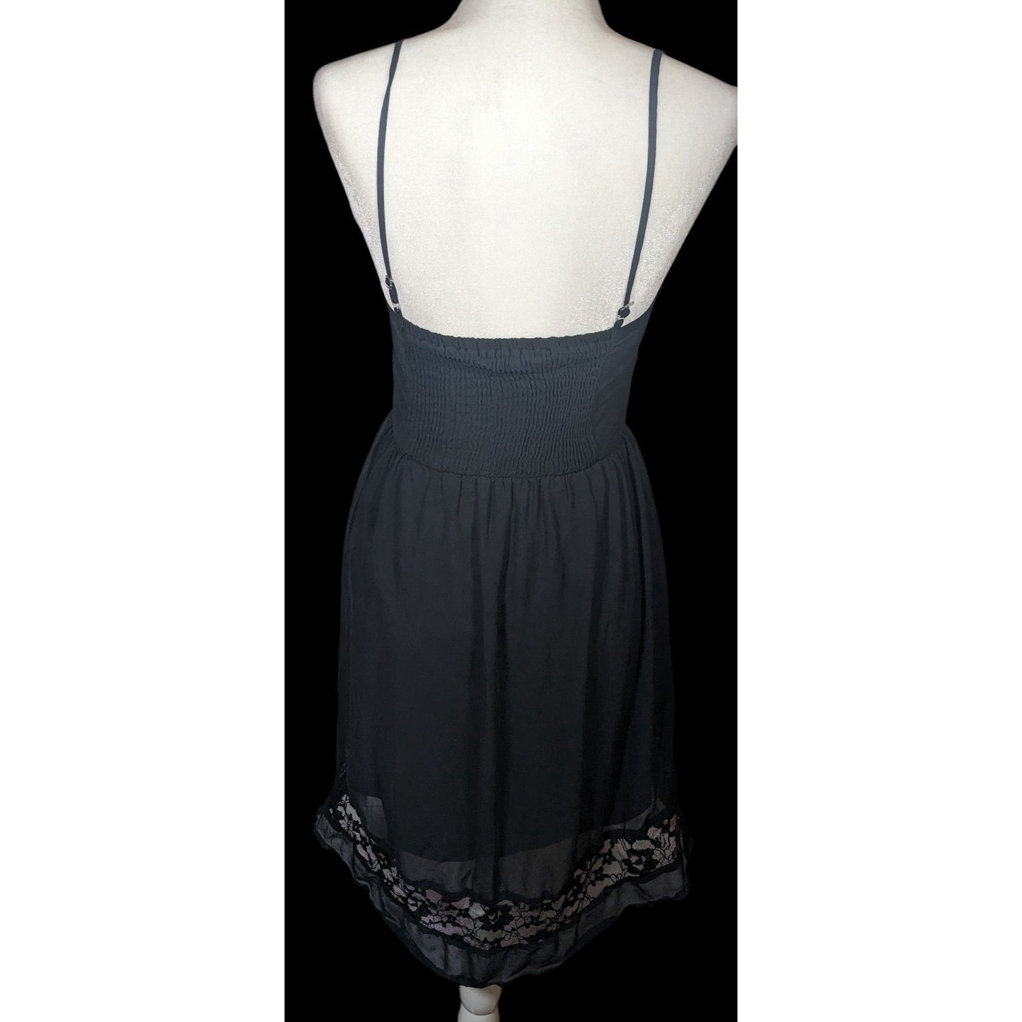 Six Degrees Of Separation Gothic Summer Dress With Lace Accents