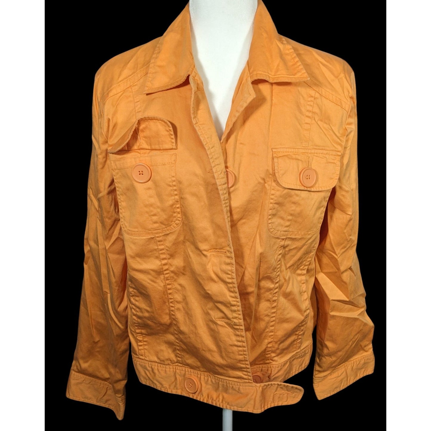 Vintage 90s Metrostyle Orang Button Down Jacket