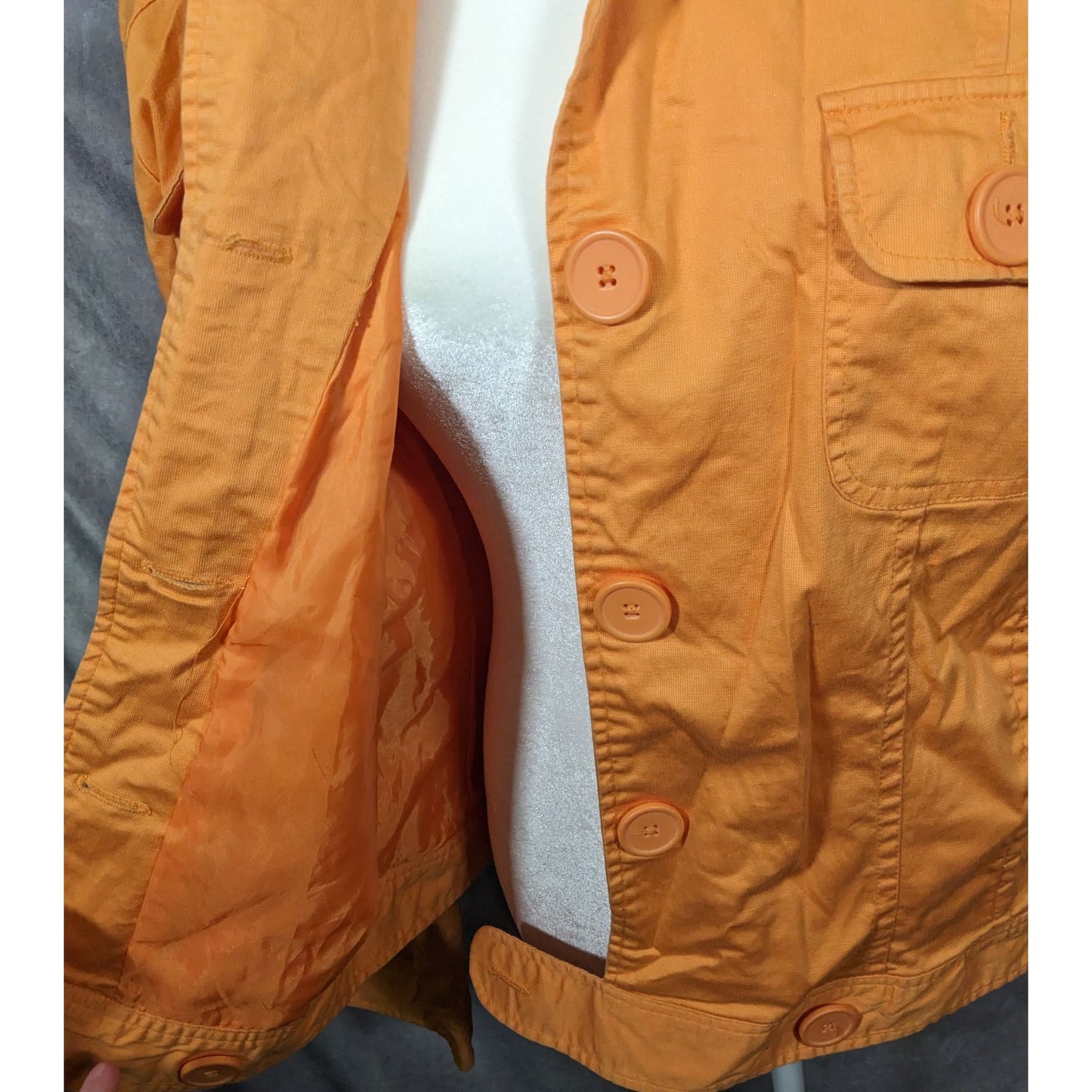 Vintage 90s Metrostyle Orang Button Down Jacket