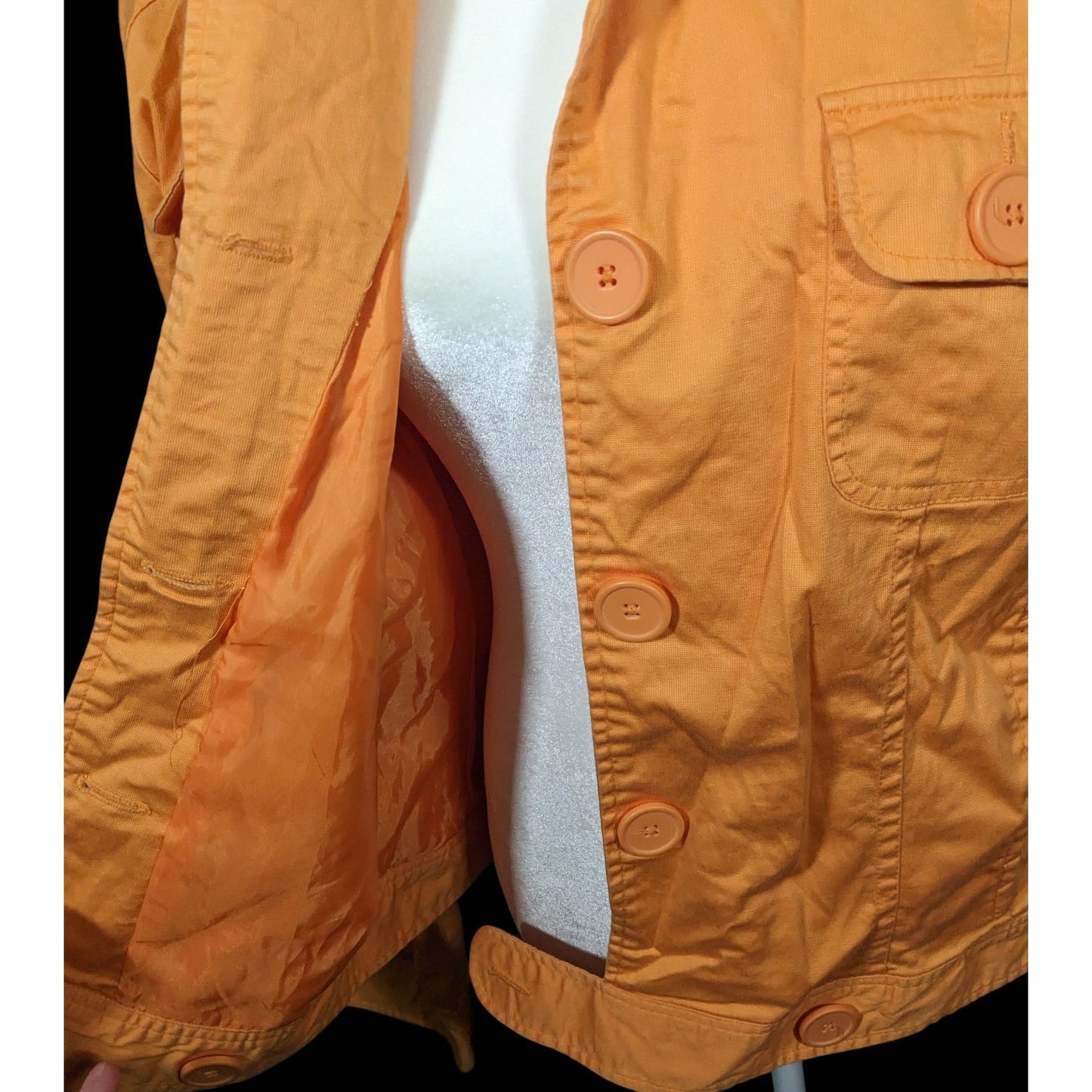 Vintage 90s Metrostyle Orang Button Down Jacket