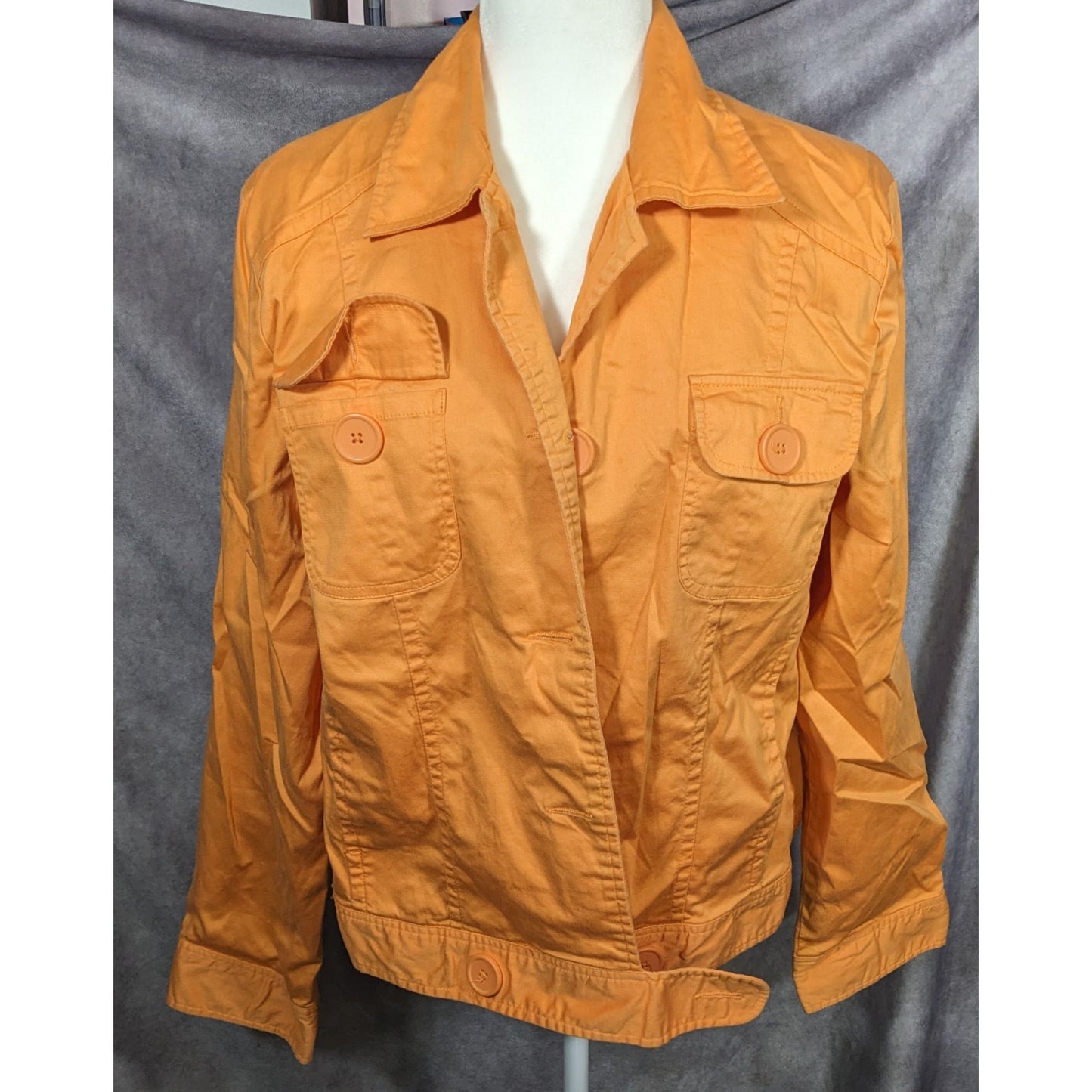 Vintage 90s Metrostyle Orang Button Down Jacket