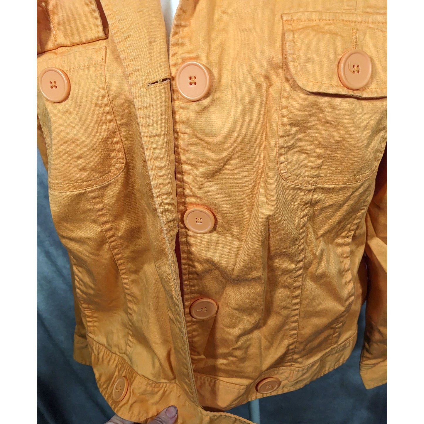 Vintage 90s Metrostyle Orang Button Down Jacket