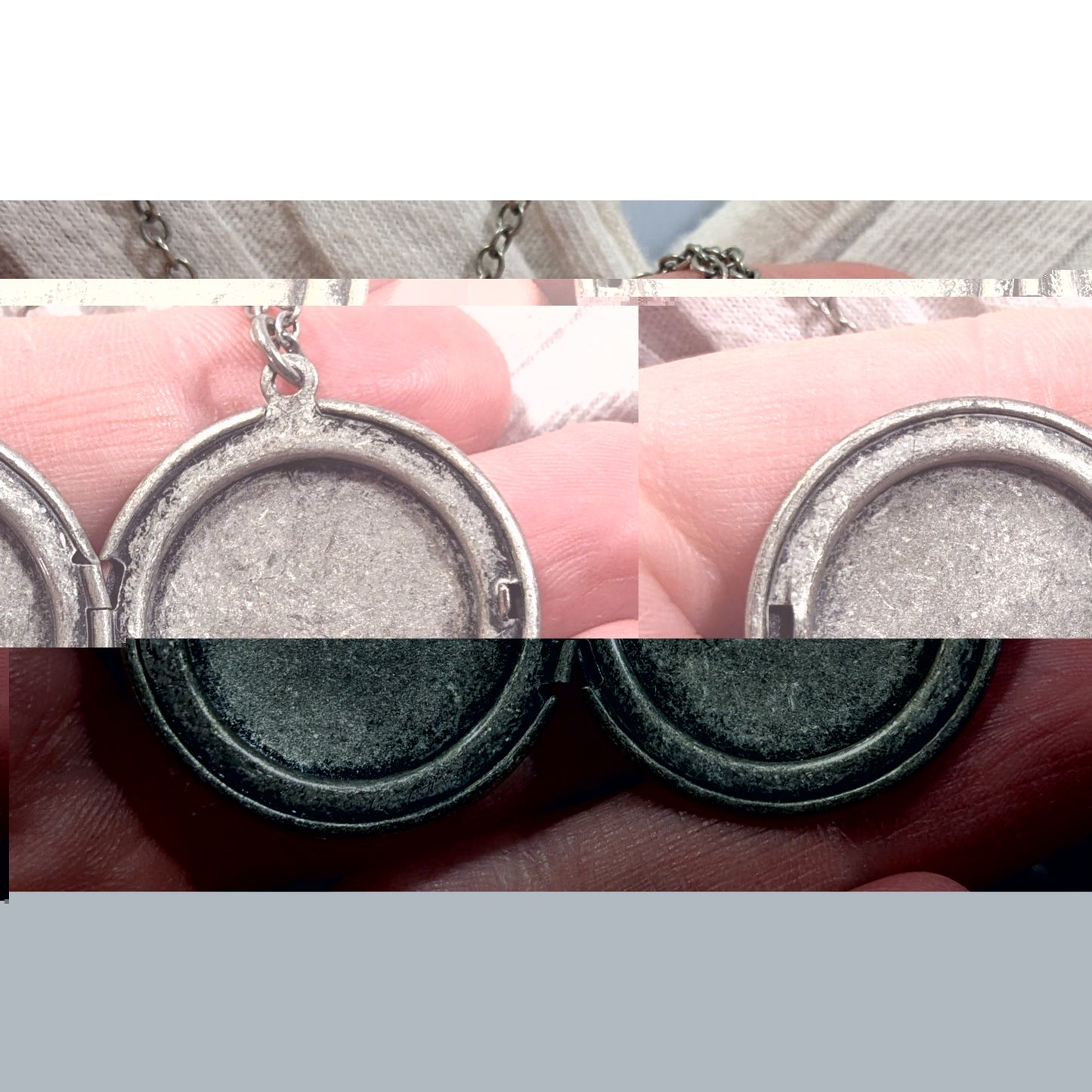 Nature Themed Owl Front Silver Tone Locket Necklace