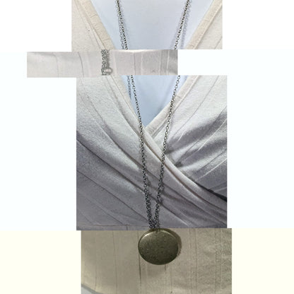 Nature Themed Owl Front Silver Tone Locket Necklace