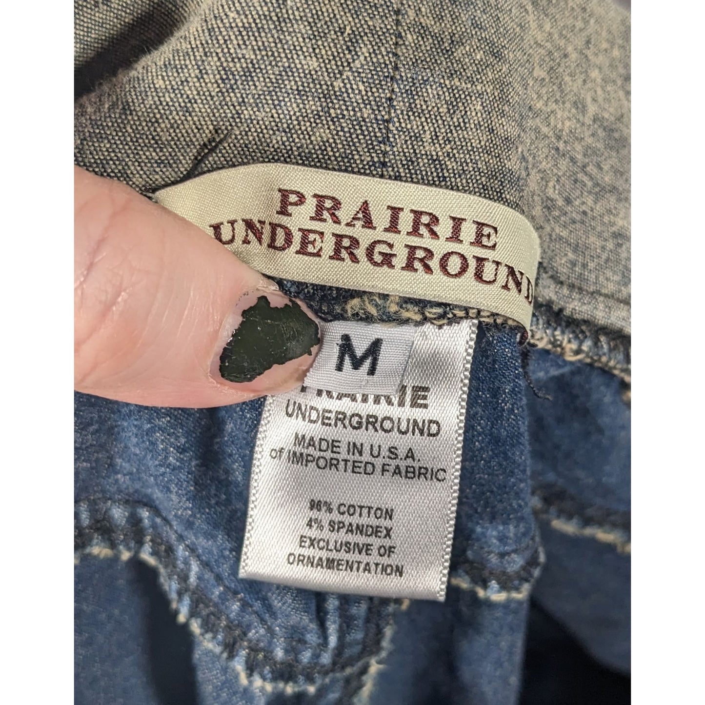 Prairie Underground Grey And Blue Jeggings