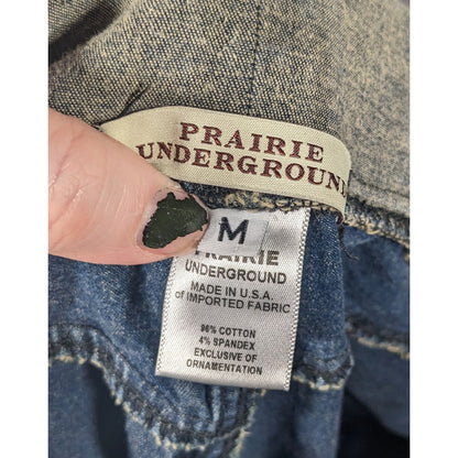 Prairie Underground Grey And Blue Jeggings