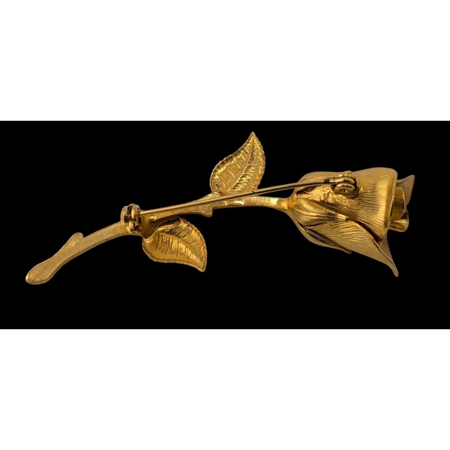 Vintage Gold-Tone Rosebud Brooch