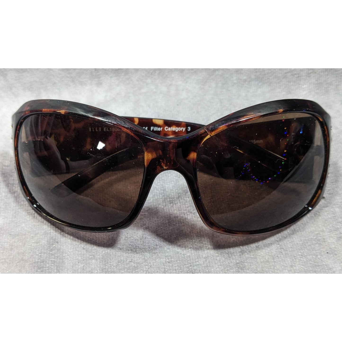 Elle Tortoise Art Nouveau Etched Sunglasses Model EL18060
