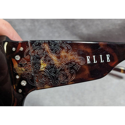 Elle Tortoise Art Nouveau Etched Sunglasses Model EL18060